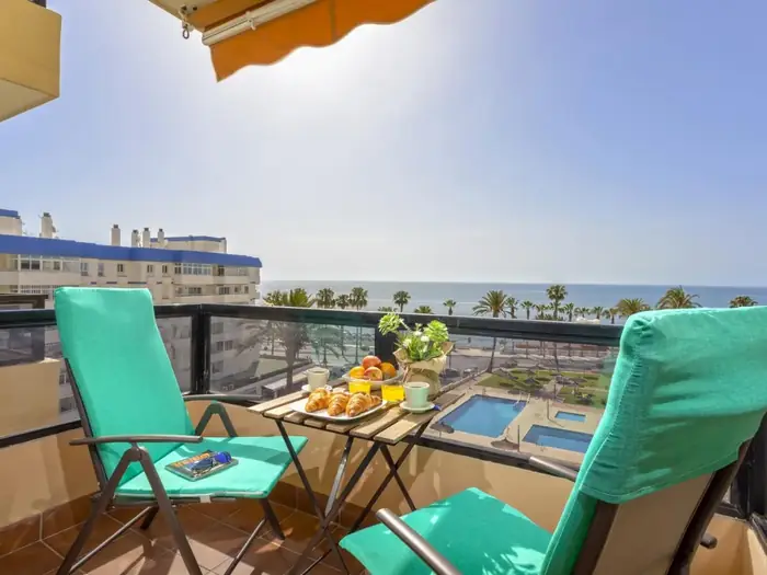 Breakfast on the sea-view terrace, Aloha Playa, Benalmádena