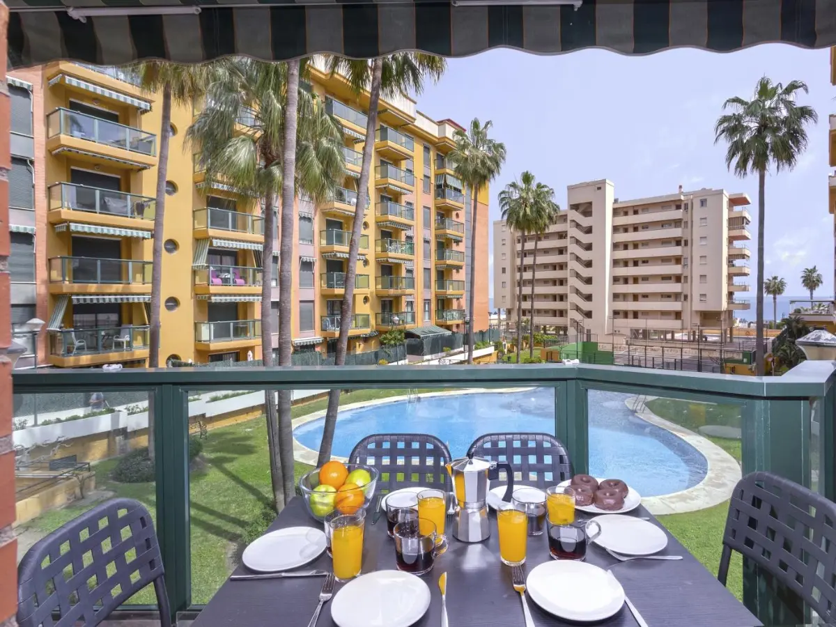 Navajas III terrace facing the beach, Torremolinos